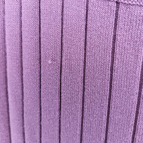Women's NWT Spring Summer Pink Mauve Ribbed Tank Sweater Dress Sz Medium - Picture 5 of 7